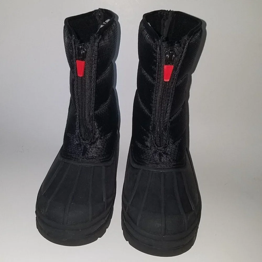RBX Black Red Snow Boots Winter Rain Child Youth 3M NO LINERS AS IS